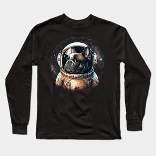 French Bulldog Astronaut Long Sleeve T-Shirt